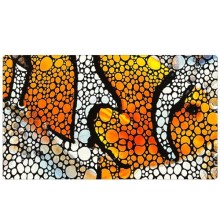 Flipper - Tapis d&#039;aquarium Aquarium Mat Clownfish Art